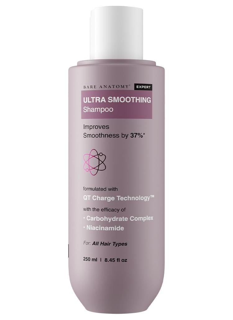 BARE ANATOMY Ultra Smoothing Hair Shampoo | Restores Smoothing And Texture By 37% | Dry And Frizzy Hair | Powered By Carbohydrate Complex And Niacinamide | Paraben And Sulfate Free | For Women And Men | 250Ml - Image 1